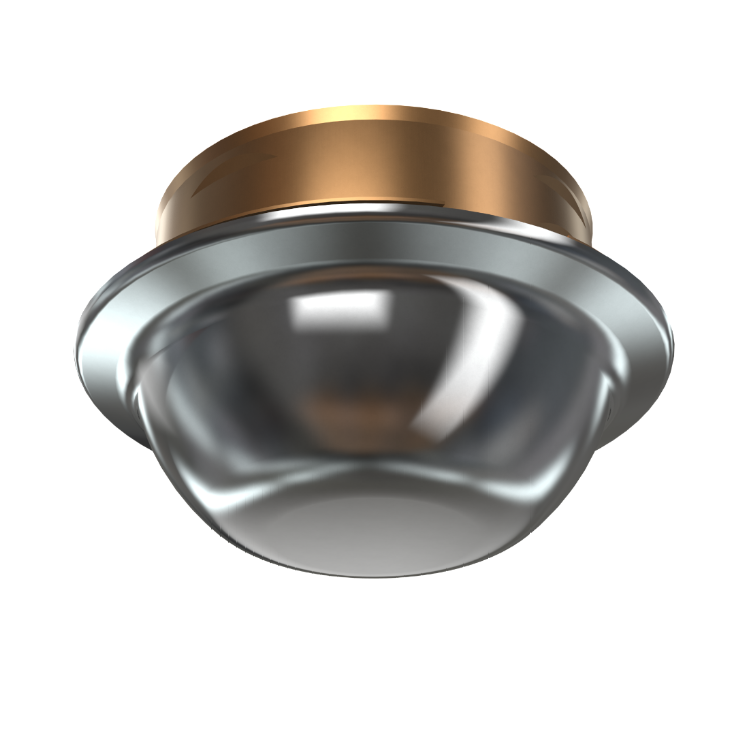 Viking Cover 12381 Label 12382A Concealed Domed Pendent Cover Plate, Polished Chrome, 165 Degree, White Label,12381FC - WeSupplyIt.com