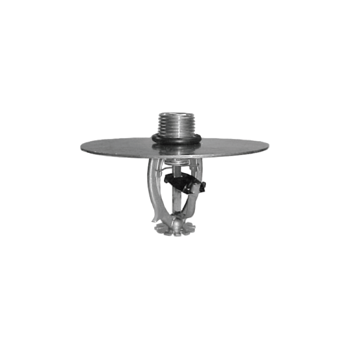 Tyco® TY3221, Model TY-FRL, 5.6K, 1/2” NPT, Intermediate Level Pendent Sprinkler w/Shield, Storage Sprinkler, QR, Brass, 165 Degree, 58-982-1-165, Fire Sprinkler Head - WeSupplyIt.com