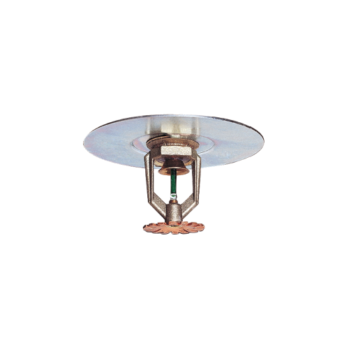 Tyco® TY3231, Model TY-FRB, 5.6K, 1/2” NPT, Intermediate Level Pendent Sprinkler w/Shield, Storage Sprinkler, QR, Brass, 200 Degree, 57-371-1-200, Fire Sprinkler Head - WeSupplyIt.com