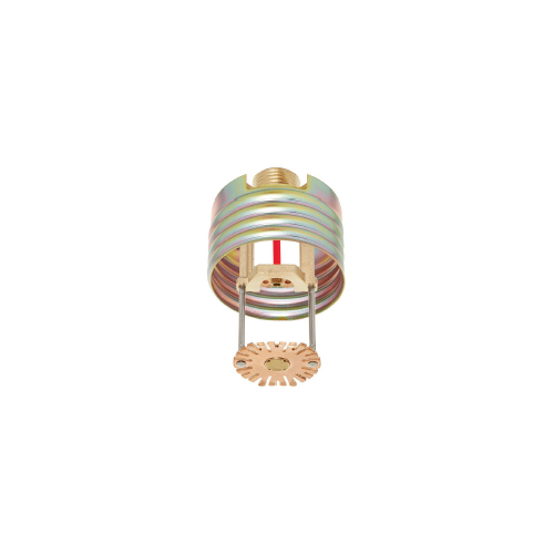 Tyco® TY3584, Series LFII, 5.8K, 1/2” NPT, Residential Concealed Pendent Sprinkler, Flat Plate, Wet Pipe System, QR, Brass, 155 Degree, 51-558-1-155, Fire Sprinkler Head - WeSupplyIt.com