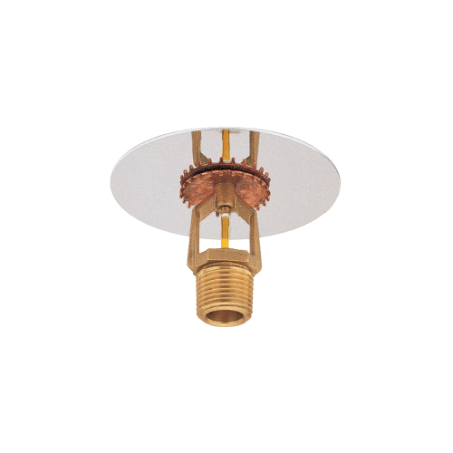 Tyco® TY4133, Model TY-FRB, 8.0K, 3/4” NPT, Intermediate Level Upright Sprinkler w/Shield, Storage Sprinkler, QR, Brass, 135 Degree, 57-343-1-135, Fire Sprinkler Head - WeSupplyIt.com