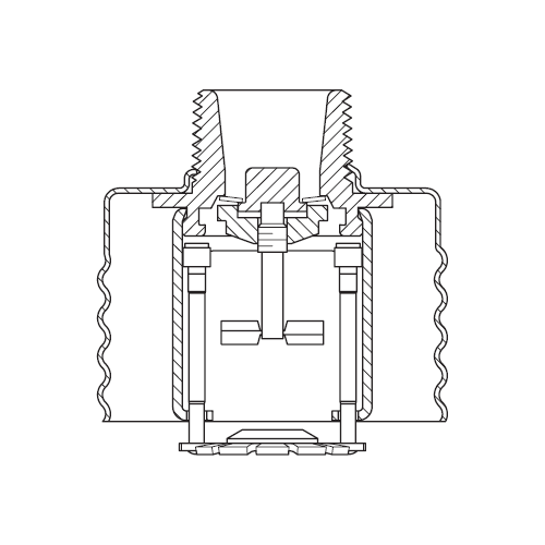 Tyco® TY5521, Illusion, ELO, 11.2K, Concealed Pendent, QR, 3/4" NPT, Brass, 212 Degree, 50-711-1-212, Fire Sprinkler Head - WeSupplyIt.com