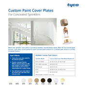 Tyco Model LFII RFIII Old Style 1 1/8" Depth Concealed Fire Sprinkler Cover Plate Escutcheon, Custom Color, 165 Degree, 56-204-X-165 - WeSupplyIt.com