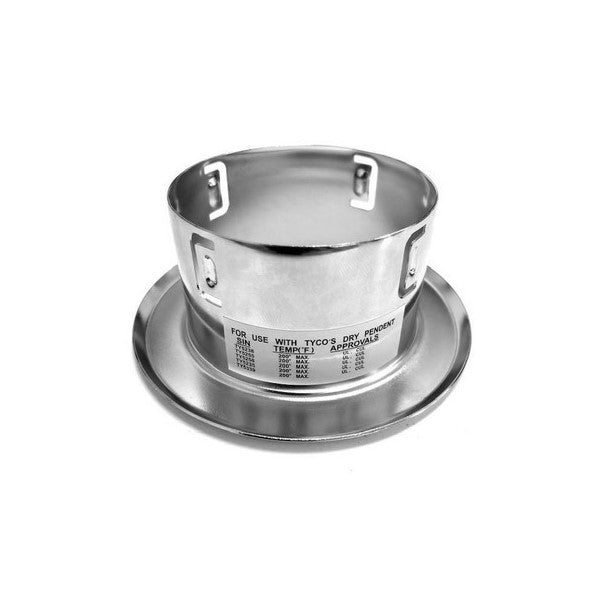 Tyco Model Flush And Recessed Fire Sprinkler Escutcheon For Dry Pendent, Brass, 54922 - WeSupplyIt.com