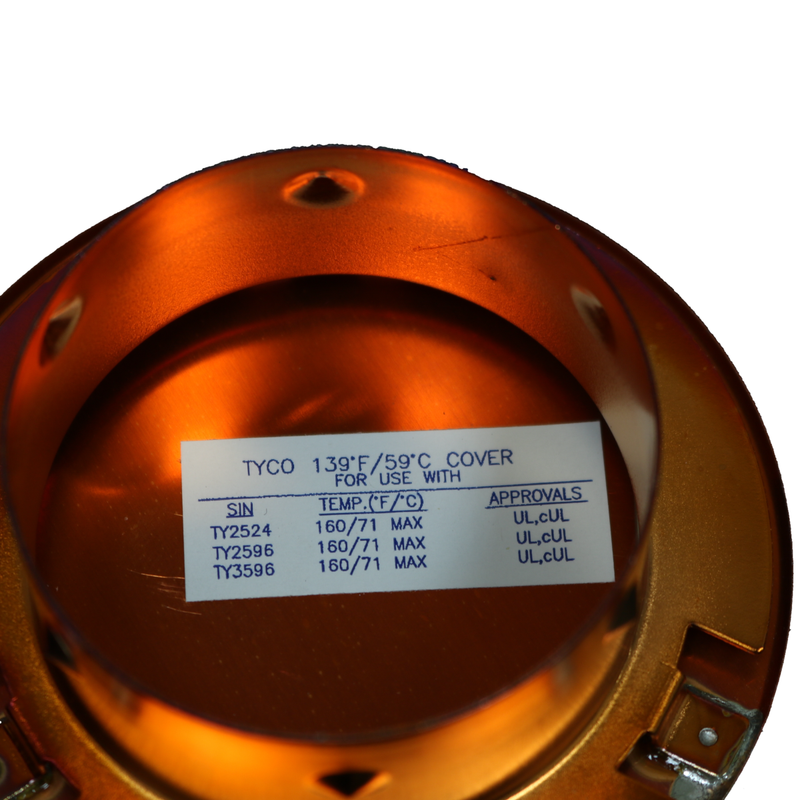 Tyco Model LFII RFIII Old Style 1 1/8" Depth Concealed Fire Sprinkler Cover Plate Escutcheon, Custom Color, 165 Degree, 56-204-X-165 - WeSupplyIt.com