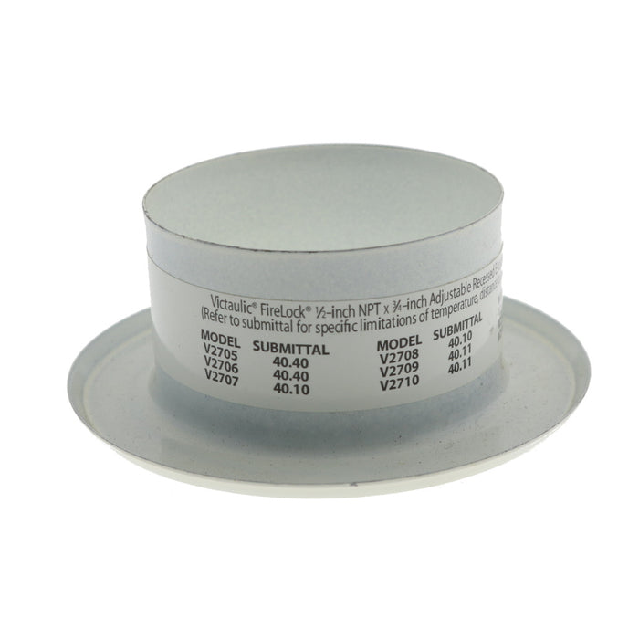 Victaulic Model V27 FireLock Recessed Fire Sprinkler Escutcheon 1/2