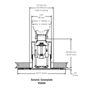 Victaulic Model V56 Concealed Fire Sprinkler Cover Plate Escutcheon, Seismic 4 1/2" OD, Bright White, 155 Degree, S563PC00WQ - WeSupplyIt.com