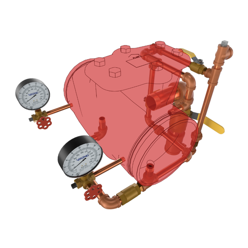 Viking® 11435 Model J-1 Alarm Check Valve, Horizontal, Trim Only, Brass, For 8" Valve - WeSupplyIt.com