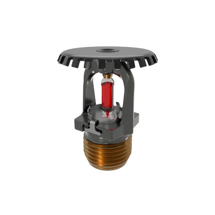 Viking® VK1001, XT1 High Pressure 250 PSI, 5.6K, Standard, Upright, SR, 1/2" NPT, Black, 155 Degree 23867MB/B Fire Sprinkler Head - WeSupplyIt.com