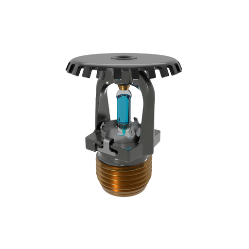 Viking® VK1001, Model XT1, 5.6K, Standard, Upright, SR, 1/2" NPT, Black, 286 Degree, 23867MG/B Fire Sprinkler Head - WeSupplyIt.com