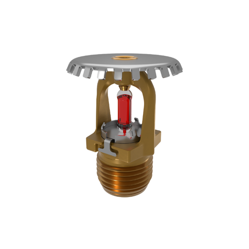 Viking® VK1001, Model XT1, 5.6K, Standard, Upright, SR, 1/2" NPT, Brass, 155 Degree, 23867AB Fire Sprinkler Head - WeSupplyIt.com