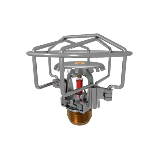 Viking® VK1001, XT1, Intermediate Level/In-Rack, Preassembled w/ Guard, 5.6K, Upright, SR, 1/2" NPT, Chrome, 155 Degree 23867FBG Fire Sprinkler Head - WeSupplyIt.com