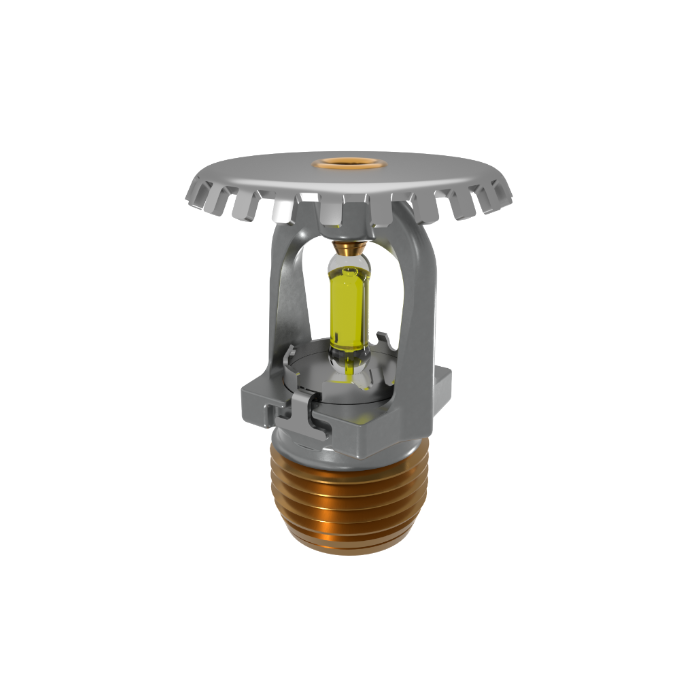 Viking® VK1001, XT1 High Pressure 250 PSI, 5.6K, Standard, Upright, SR, 1/2" NPT, Chrome, 175 Degree 23867FD Fire Sprinkler Head - WeSupplyIt.com