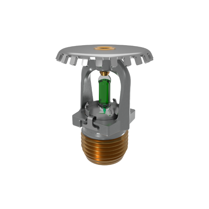 Viking® VK1001, XT1 High Pressure 250 PSI, 5.6K, Standard, Upright, SR, 1/2" NPT, Chrome, 200 Degree 23867FE Fire Sprinkler Head - WeSupplyIt.com