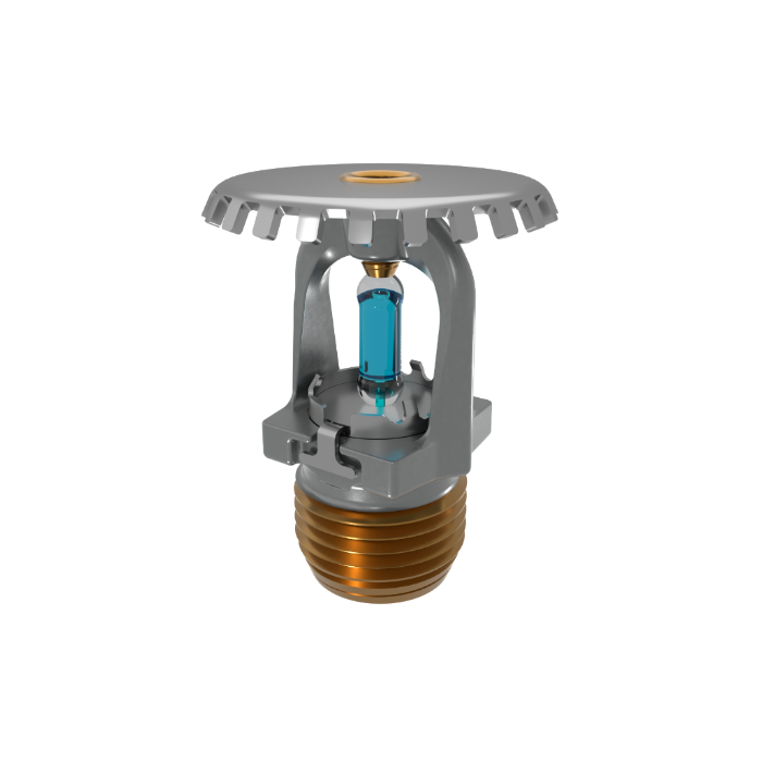 Viking® VK1001, XT1 High Pressure 250 PSI, 5.6K, Standard, Upright, SR, 1/2" NPT, Chrome, 286 Degree 23867FG Fire Sprinkler Head - WeSupplyIt.com