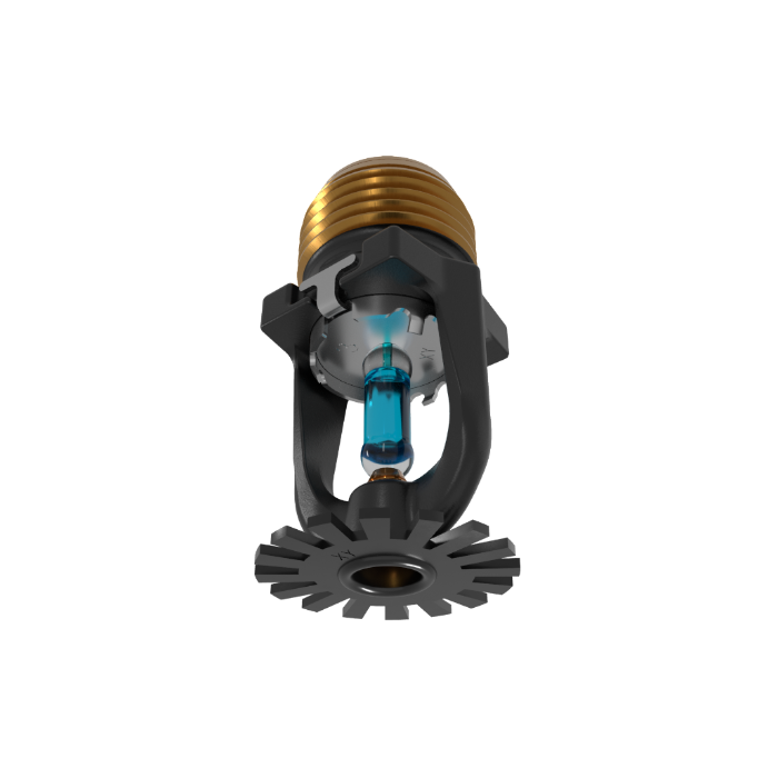 Viking® VK1021, XT1 High Pressure 250 PSI, 5.6K, Standard, Pendent, SR, 1/2" NPT, Black, 286 Degree 23868MG/B Fire Sprinkler Head - WeSupplyIt.com