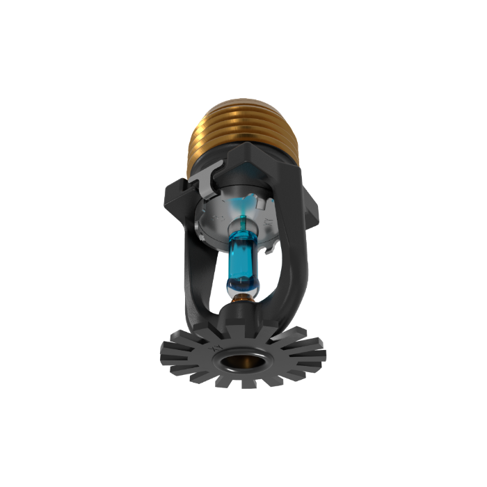 Viking® VK1021, Model XT1, 5.6K, Standard, Pendent, SR, 1/2" NPT, Black, 286 Degree 23868MG/B Fire Sprinkler Head - WeSupplyIt.com