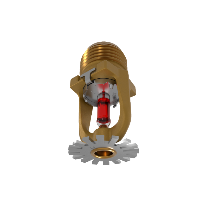 Viking® VK1021, Model XT1, 5.6K, Standard, Pendent, SR, 1/2" NPT, Brass, 155 Degree 23868AB Fire Sprinkler Head - WeSupplyIt.com