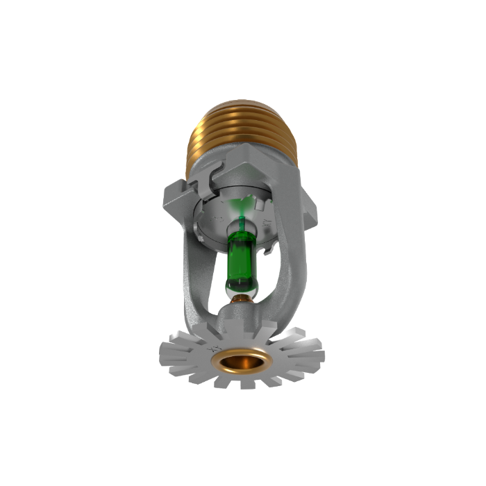 Viking® VK1021, XT1 High Pressure 250 PSI, 5.6K, Standard, Pendent, SR, 1/2" NPT, Chrome, 200 Degree 23868FE Fire Sprinkler Head - WeSupplyIt.com