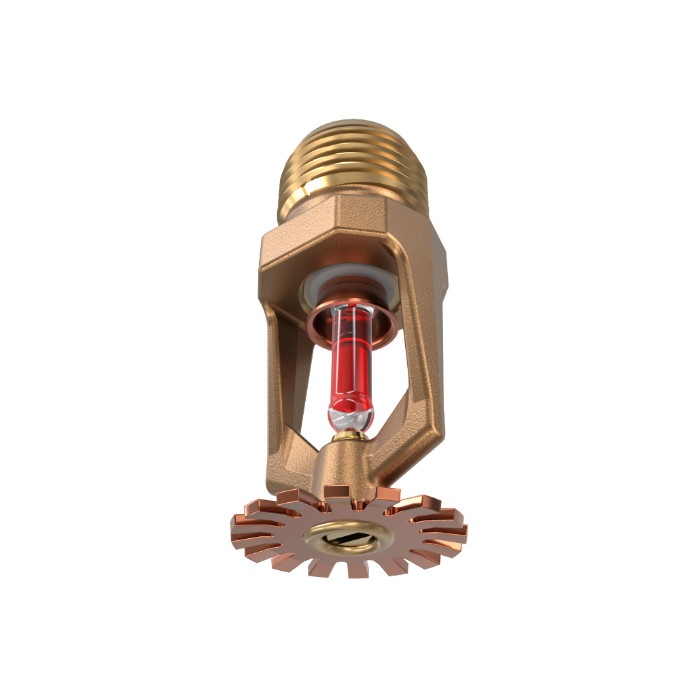 Viking® VK102, Model M, 5.6K, Standard, Pendent, SR, 1/2" NPT, Brass 155 Degree 12987AB Fire Sprinkler Head - WeSupplyIt.com