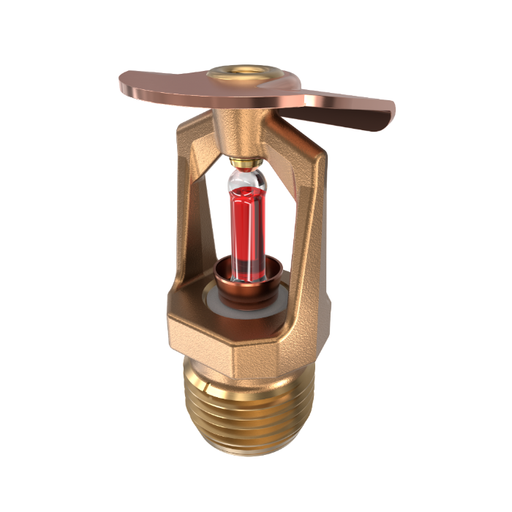 Viking® VK106, Model M, 5.6K, Standard, Vertical Sidewall, SR, 1/2" NPT, Brass, 155 Degree 12996AB Fire Sprinkler Head - WeSupplyIt.com