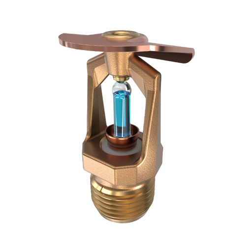 Viking® VK106, Model M, 5.6K, Standard, Vertical Sidewall, SR, 1/2" NPT, Brass, 286 Degree 12996AG Fire Sprinkler Head - WeSupplyIt.com