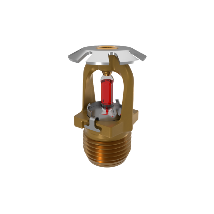 Viking® VK1181, Conventional, 5.6K, Standard, SR, 1/2" NPT, Brass, 155 Degree 23907AB Fire Sprinkler Head - WeSupplyIt.com
