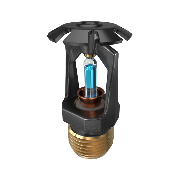 Viking® VK118, Model M, 5.6K, Standard, Conventional, SR, 1/2" NPT, Black, 286 Degree 19383MG/B Fire Sprinkler Head - WeSupplyIt.com