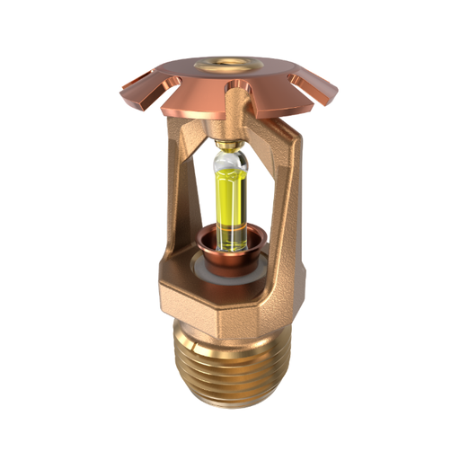 Viking® VK118, Model M, 5.6K, Standard, Conventional, SR, 1/2" NPT, Brass, 175 Degree 19383AD Fire Sprinkler Head - WeSupplyIt.com