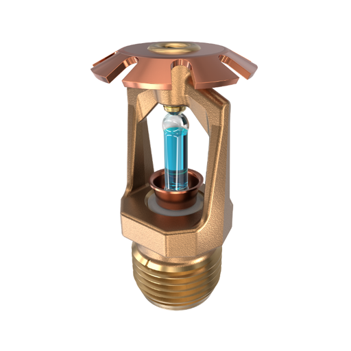 Viking® VK118, Model M, 5.6K, Standard, Conventional, SR, 1/2" NPT, Brass, 286 Degree 19383AG Fire Sprinkler Head - WeSupplyIt.com