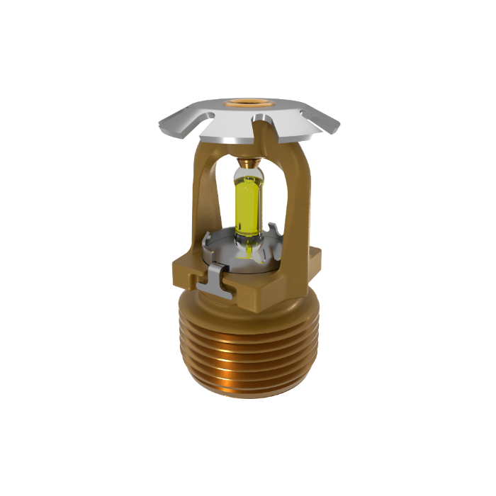 Viking® VK1201, Conventional, 8.0K, SR, 3/4" NPT, Brass, 175 Degree 23911AD Fire Sprinkler Head - WeSupplyIt.com