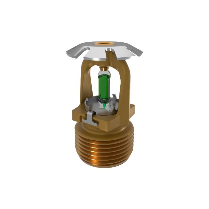 Viking® VK1201, Conventional, 8.0K, SR, 3/4" NPT, Brass, 200 Degree 23911AE Fire Sprinkler Head - WeSupplyIt.com