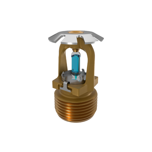 Viking® VK1201, Conventional, 8.0K, SR, 3/4" NPT, Brass, 286 Degree 23911AG Fire Sprinkler Head - WeSupplyIt.com