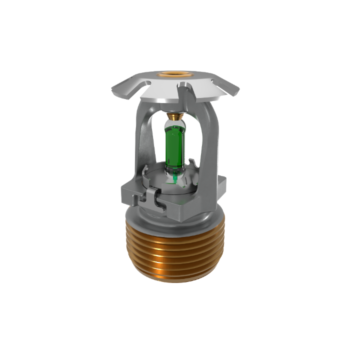 Viking® VK1201, Conventional, 8.0K, SR, 3/4" NPT, Chrome, 200 Degree 23911FE Fire Sprinkler Head - WeSupplyIt.com