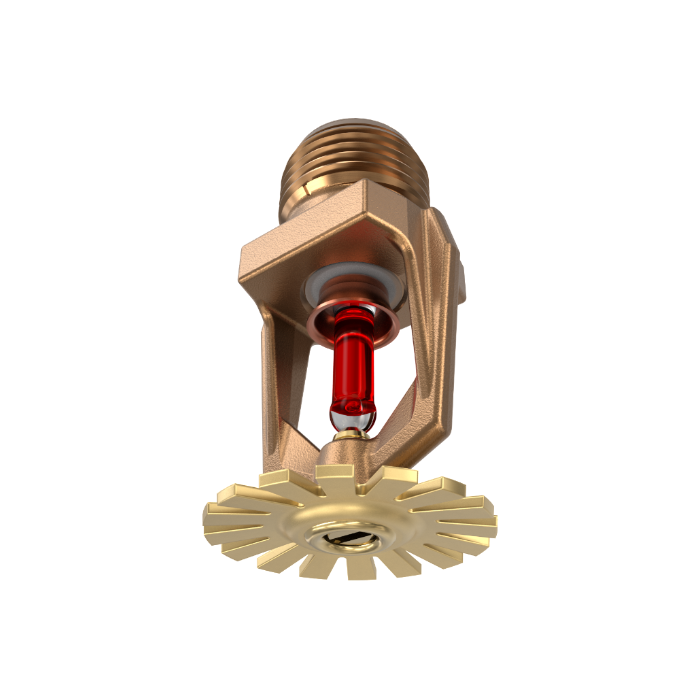 Viking® VK122, Micromatic® HP High Pressure 250 PSI, 5.6K, Standard, Pendent, SR, 1/2" NPT, Brass, 155 Degree 09992AB Fire Sprinkler Head - WeSupplyIt.com