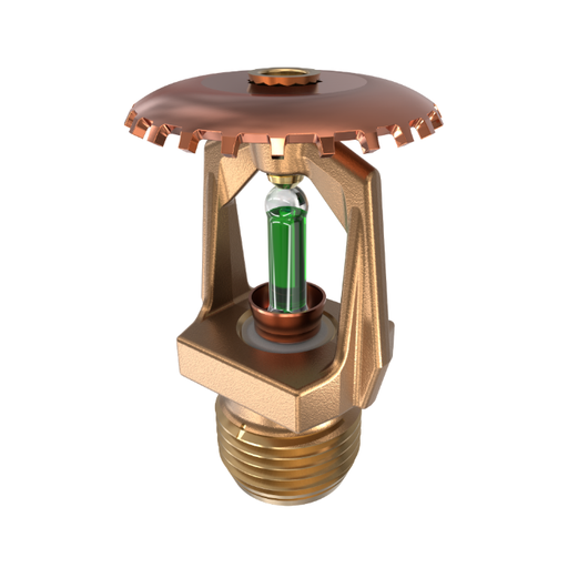 Viking® VK124, Micromatic® HP High Pressure 250 PSI, 5.6K, Standard, Upright, SR, 1/2" NPT, Brass, 200 Degree 09993AE Fire Sprinkler Head - WeSupplyIt.com