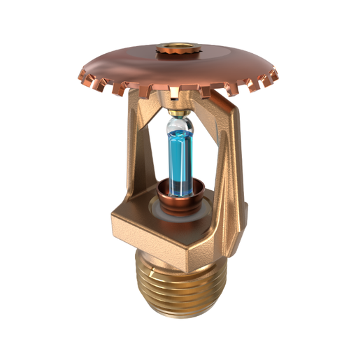 Viking® VK124, Micromatic® HP High Pressure 250 PSI, 5.6K, Standard, Upright, SR, 1/2" NPT, Brass, 286 Degree 09993AG Fire Sprinkler Head - WeSupplyIt.com