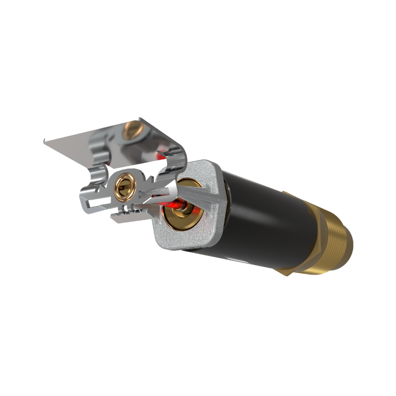 Viking® VK152, Standard, Dry Sprinkler, 5.6K, Horizontal Sidewall, SR, 1” NPT, Plain Barrel, Chrome, 155 Degree, 24” Length, 07858UFB24 Fire Sprinkler Head - WeSupplyIt.com