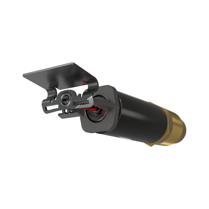 Viking® VK152, Standard, Dry Sprinkler, 5.6K, Horizontal Sidewall, SR, 1” NPT, Plain Barrel, Nickel PTFE (ENT), 155 Degree, 12” Length, 07858UJNB12 Fire Sprinkler Head - WeSupplyIt.com