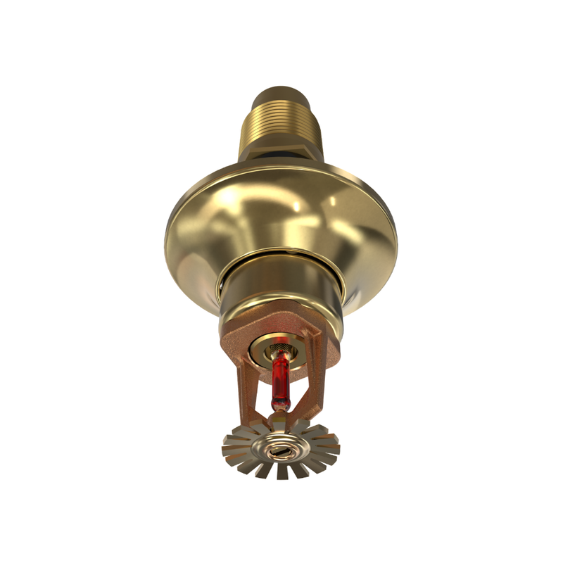 Viking® VK154, Standard, Dry Sprinkler, 5.6K, Pendent, SR, 1” NPT, Standard Adjustable, Brass, 155 Degree, 24” Length, 07740UAB24 Fire Sprinkler Head - WeSupplyIt.com