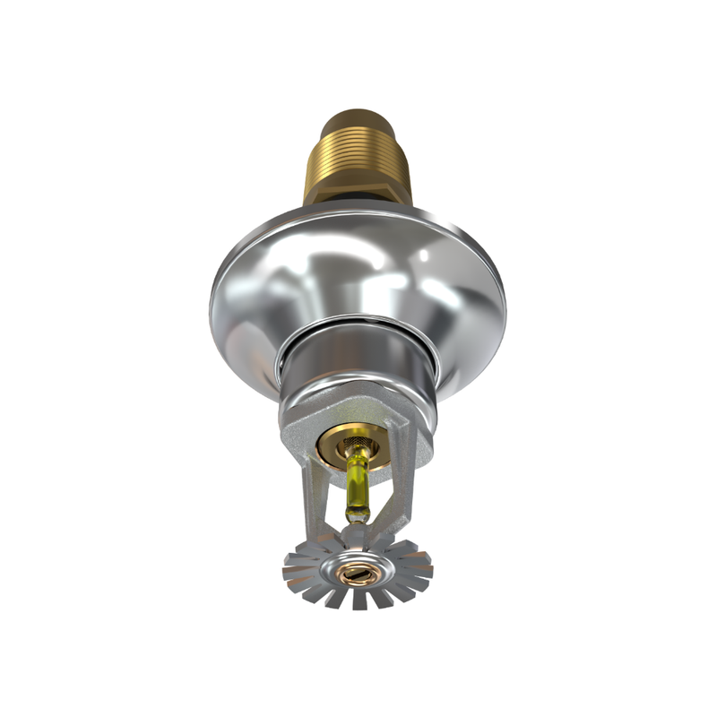Viking® VK154, Standard, Dry Sprinkler, 5.6K, Pendent, SR, 1” NPT, Standard Adjustable, Chrome, 175 Degree, 24” Length, 07740UFD24 Fire Sprinkler Head - WeSupplyIt.com