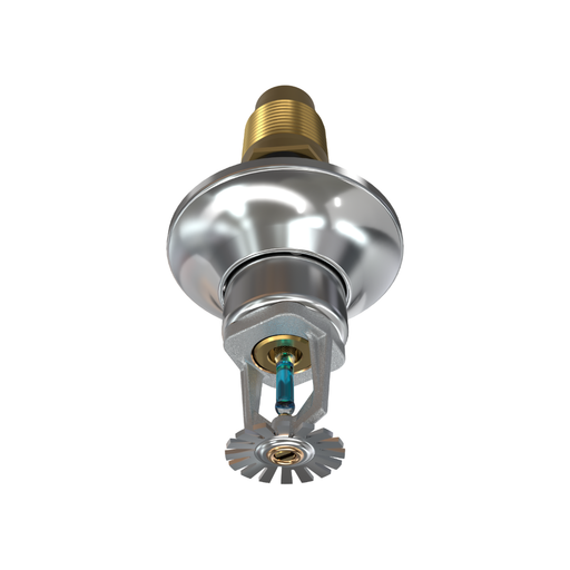 Viking® VK154, Standard, Dry Sprinkler, 5.6K, Pendent, SR, 1” NPT, Standard Adjustable, Chrome, 286 Degree, 24” Length, 07740UFG24 Fire Sprinkler Head - WeSupplyIt.com