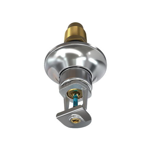Viking® VK157, Standard, Dry Sprinkler, 5.6K, Vertical Sidewall, SR, 1” NPT, Standard Adjustable, Chrome, 286 Degree, 24” Length, 09123UFG24 Fire Sprinkler Head - WeSupplyIt.com