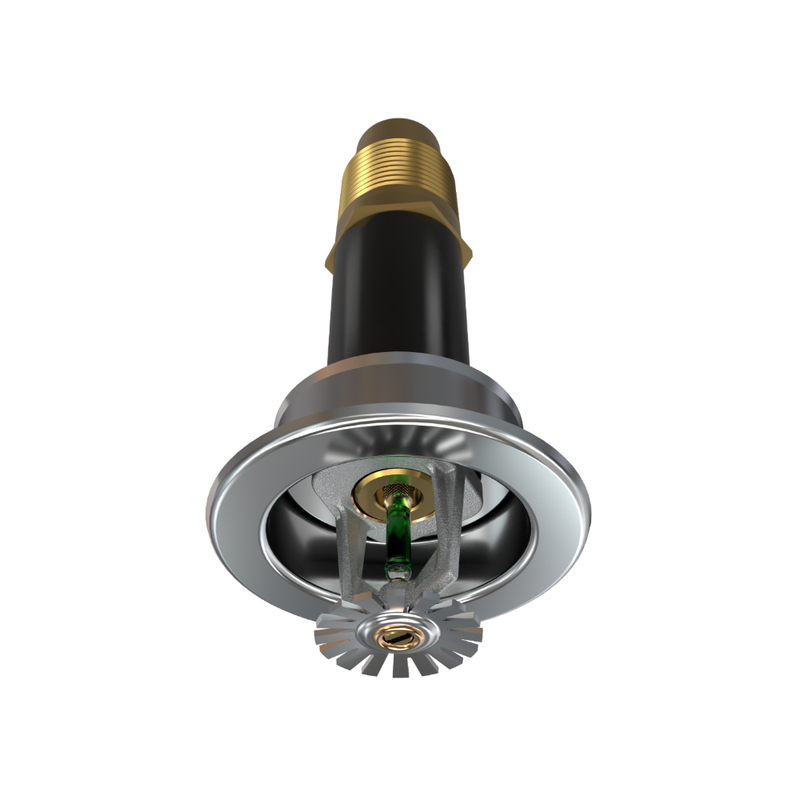 Viking® VK158, Standard, Dry Sprinkler, 5.6K, Pendent, SR, 1” NPT, Recessed Adjustable, Chrome, 200 Degree, 24” Length, 06530UFE24 Fire Sprinkler Head - WeSupplyIt.com