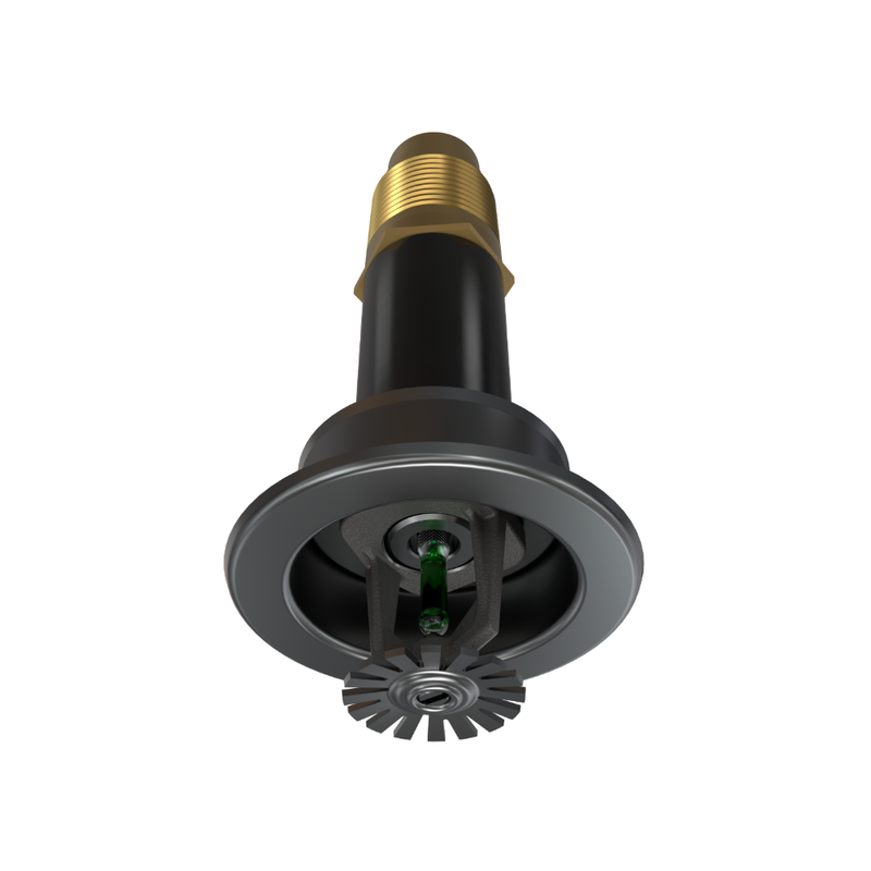 Viking® VK158, Standard, Dry Sprinkler, 5.6K, Pendent, SR, 1” NPT, Recessed Adjustable, Nickel PTFE (ENT), 200 Degree, 18” Length, 06530UJNE18 Fire Sprinkler Head - WeSupplyIt.com