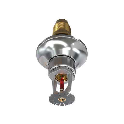 Viking® VK163, Standard, Dry Sprinkler, 8.0K, Pendent, SR, 1” NPT, Standard Adjustable, Chrome, 155 Degree, 24” Length, 12810UFB24 Fire Sprinkler Head - WeSupplyIt.com