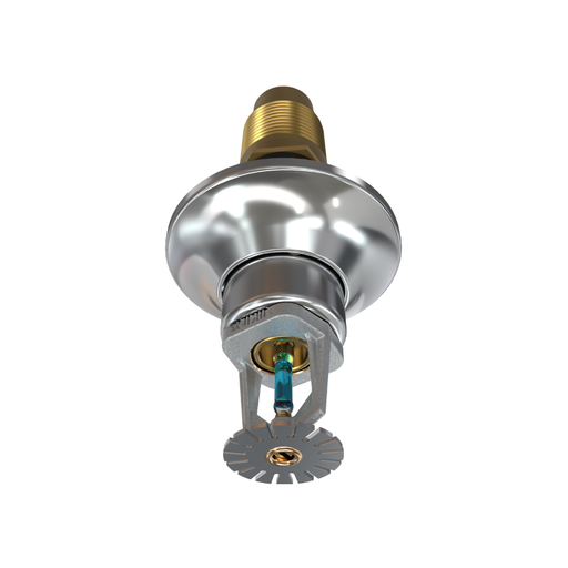 Viking® VK163, Standard, Dry Sprinkler, 8.0K, Pendent, SR, 1” NPT, Standard Adjustable, Chrome, 286 Degree, 24” Length, 12810UFG24 Fire Sprinkler Head - WeSupplyIt.com