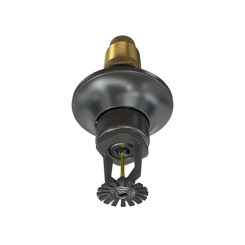 Viking® VK176, Standard, Dry Sprinkler, 5.6K, Standard Adjustable, Pendent, QR, 1” NPT, Nickel PTFE (ENT), 175 Degree, 24” Length, 08383UJND24 Fire Sprinkler Head - WeSupplyIt.com