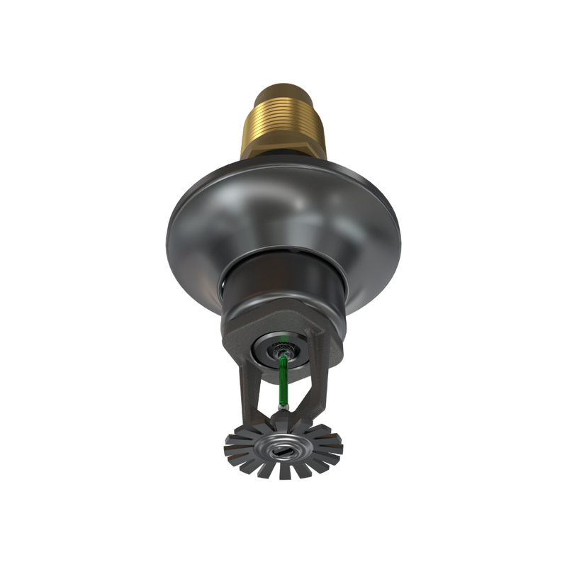 Viking® VK176, Standard, Dry Sprinkler, 5.6K, Standard Adjustable, Pendent, QR, 1” NPT, Nickel PTFE (ENT), 200 Degree, 24” Length, 08383UJNE24 Fire Sprinkler Head - WeSupplyIt.com