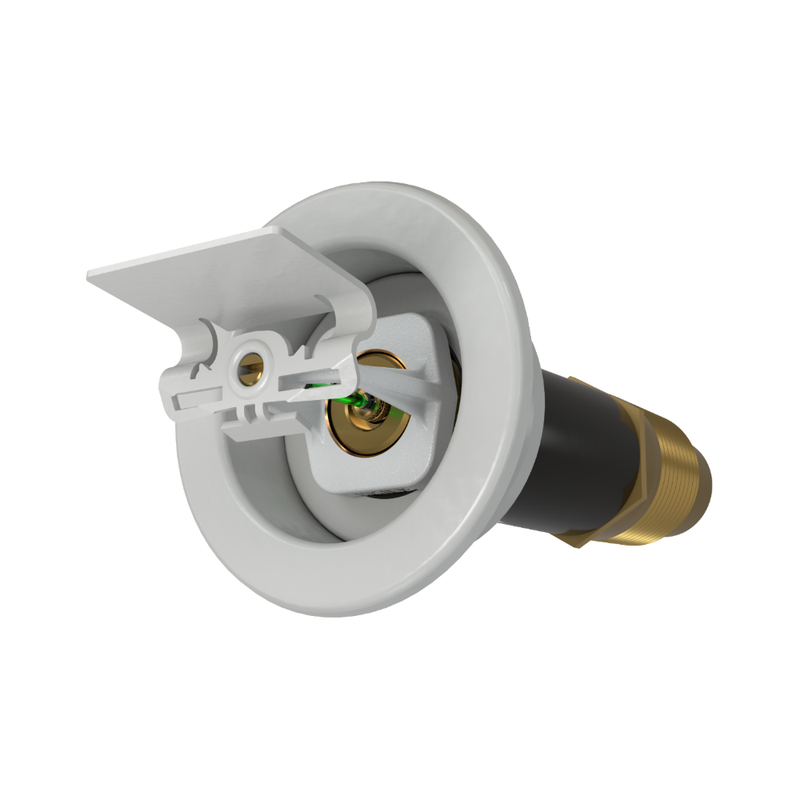 Viking® VK182, Standard, Dry Sprinkler, 5.6K, Recessed Adjustable, Horizontal Sidewall, QR, 1” NPT, White, 200 Degree, 18” Length, 08386UME/W18 Fire Sprinkler Head - WeSupplyIt.com